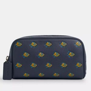 Coach Small Travel Kit with Fish Print CU139